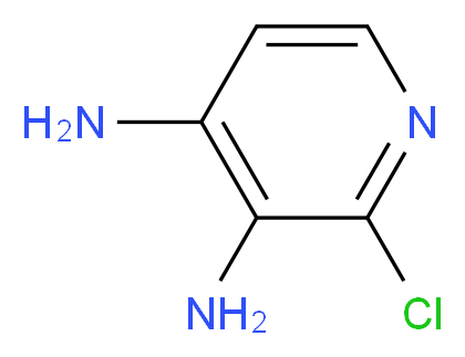 2-Chloropyridine-3,4-diamine_Molecular_structure_CAS_39217-08-8)