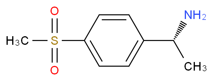 (1R)-1-[4-(methylsulfonyl)phenyl]ethanamine_Molecular_structure_CAS_)