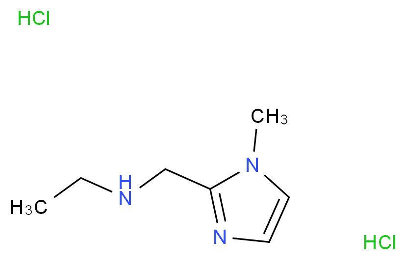 N-[(1-Methyl-1H-imidazol-2-yl)methyl]ethanamine dihydrochloride_Molecular_structure_CAS_642075-18-1)