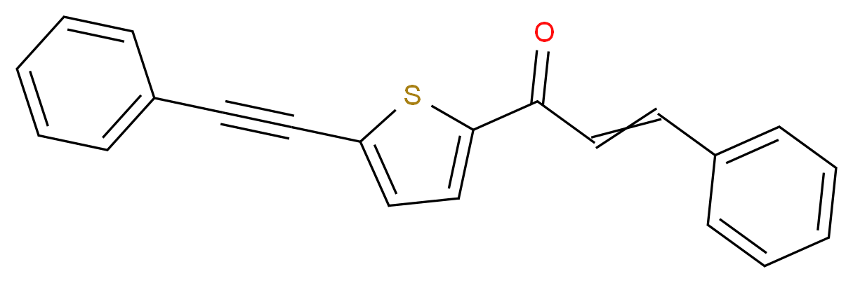 3-phenyl-1-[5-(2-phenyleth-1-ynyl)-2-thienyl]prop-2-en-1-one_Molecular_structure_CAS_)