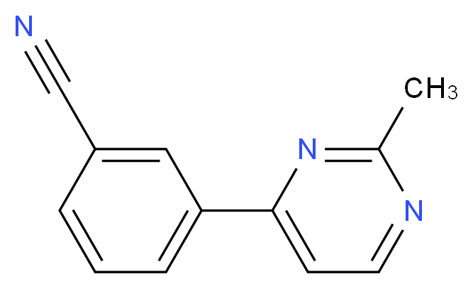 3-(2-MethylpyriMidin-4-yl)benzonitrile_Molecular_structure_CAS_879072-98-7)