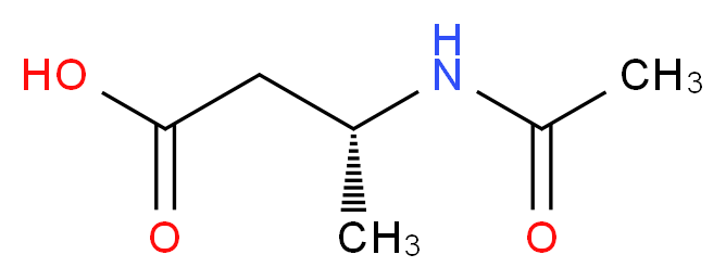 (3R)-3-(acetylamino)butanoic acid_Molecular_structure_CAS_)