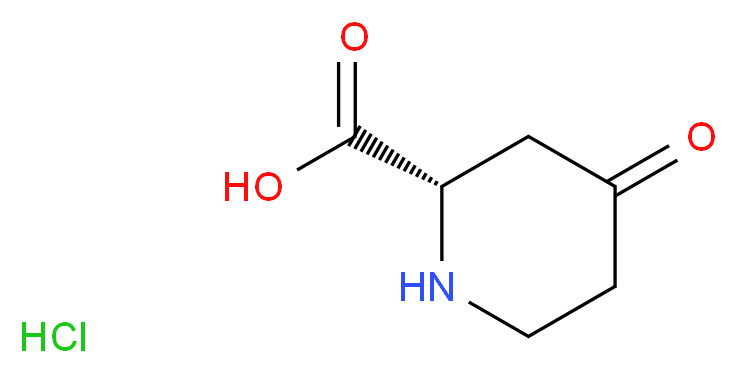 (2S)-4-Oxopiperidine-2-carboxylic acid hydrochloride_Molecular_structure_CAS_65060-18-6)
