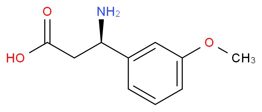 (R)-3-AMINO-3-(3-METHOXYPHENYL)PROPANOIC ACID_Molecular_structure_CAS_765895-65-6)