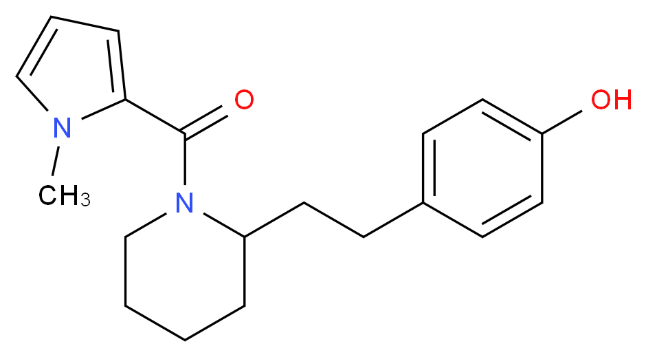 4-(2-{1-[(1-methyl-1H-pyrrol-2-yl)carbonyl]-2-piperidinyl}ethyl)phenol_Molecular_structure_CAS_)