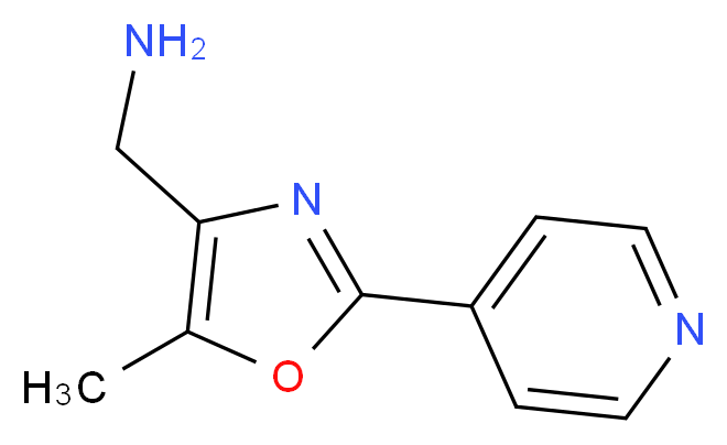 1-(5-Methyl-2-pyridin-4-yl-1,3-oxazol-4-yl)methylamine 95%_Molecular_structure_CAS_)