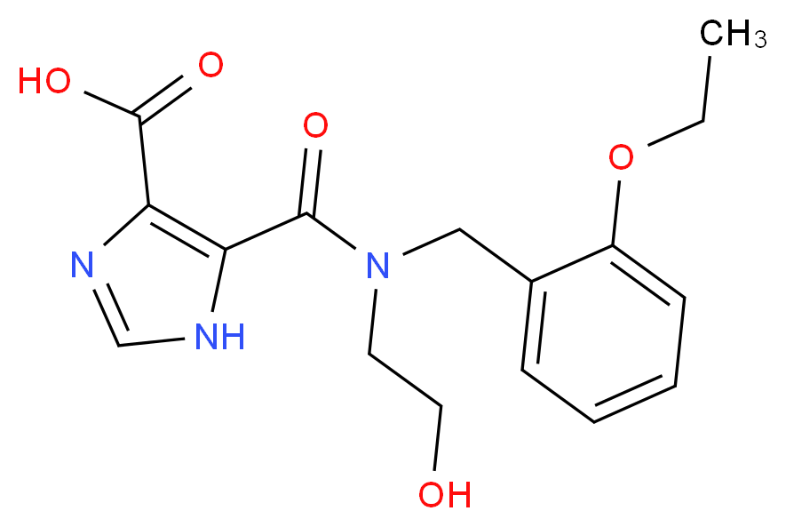 5-{[(2-ethoxybenzyl)(2-hydroxyethyl)amino]carbonyl}-1H-imidazole-4-carboxylic acid_Molecular_structure_CAS_)