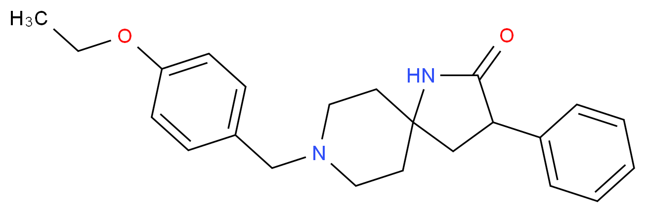 8-(4-ethoxybenzyl)-3-phenyl-1,8-diazaspiro[4.5]decan-2-one_Molecular_structure_CAS_)
