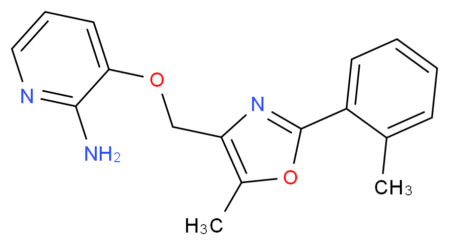 3-{[5-methyl-2-(2-methylphenyl)-1,3-oxazol-4-yl]methoxy}pyridin-2-amine_Molecular_structure_CAS_)