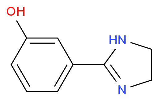 3-(4,5-Dihydro-1H-imidazol-2-yl)phenol_Molecular_structure_CAS_)