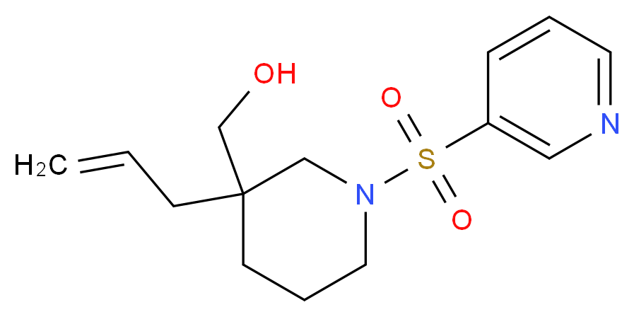 [3-allyl-1-(3-pyridinylsulfonyl)-3-piperidinyl]methanol_Molecular_structure_CAS_)