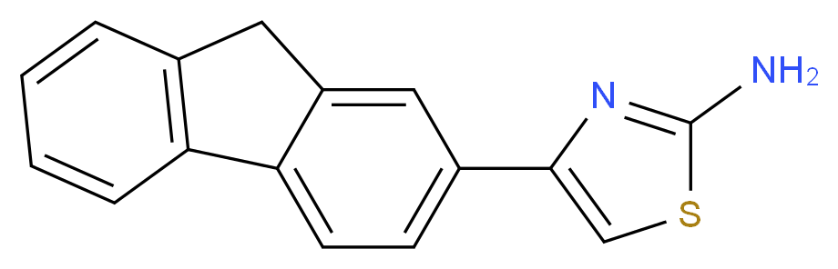 4-(9H-fluoren-2-yl)-1,3-thiazol-2-amine_Molecular_structure_CAS_299438-56-5)