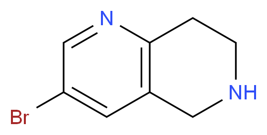 3-Bromo-5,6,7,8-tetrahydro-1,6-naphthyridine_Molecular_structure_CAS_625100-00-7)