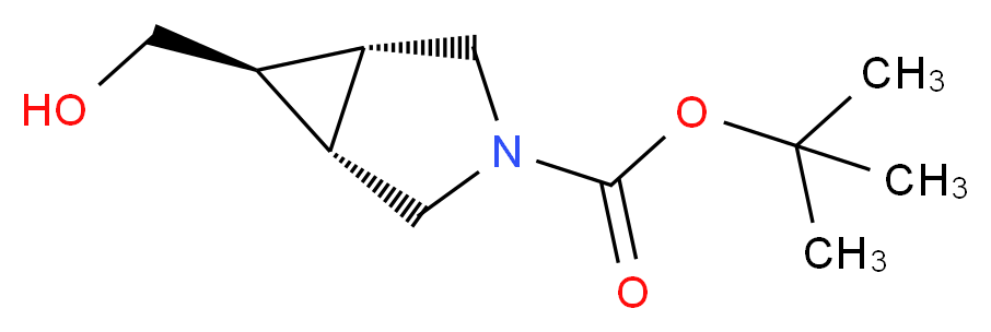 tert-Butyl (1R,5S,6R)-6-(hydroxymethyl)-3-azabicyclo[3.1.0]hexane-3-carboxylate_Molecular_structure_CAS_419572-18-2)