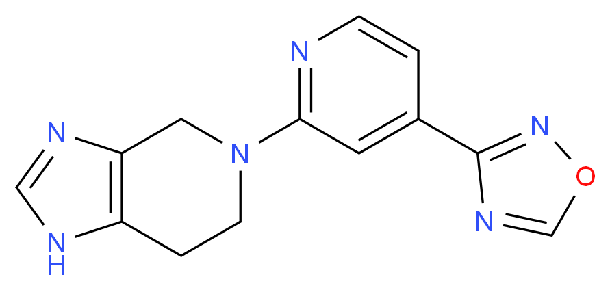 5-[4-(1,2,4-oxadiazol-3-yl)pyridin-2-yl]-4,5,6,7-tetrahydro-1H-imidazo[4,5-c]pyridine_Molecular_structure_CAS_)