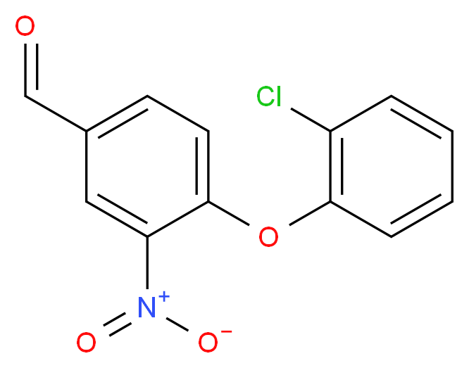 4-(2-Chlorophenoxy)-3-nitrobenzenecarbaldehyde_Molecular_structure_CAS_)