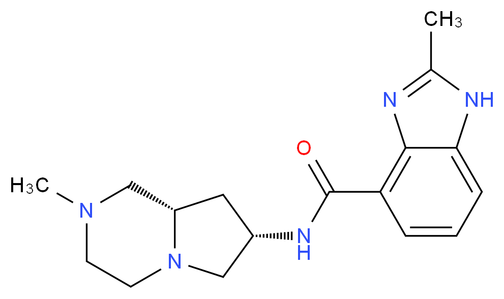 2-methyl-N-[(7S,8aS)-2-methyloctahydropyrrolo[1,2-a]pyrazin-7-yl]-1H-benzimidazole-4-carboxamide_Molecular_structure_CAS_)