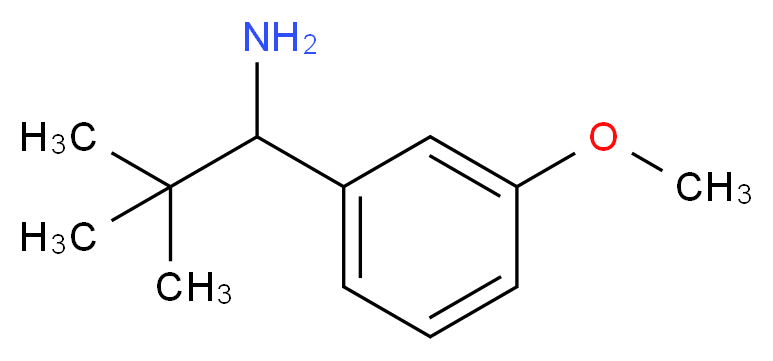 1-(3-methoxyphenyl)-2,2-dimethylpropan-1-amine_Molecular_structure_CAS_)