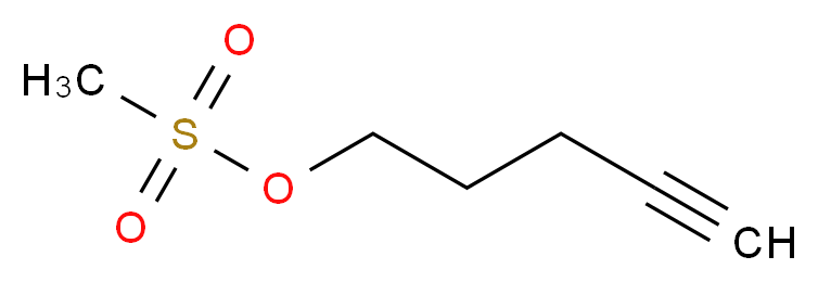 4-Pentynyl methanesulfonate_Molecular_structure_CAS_68275-03-6)