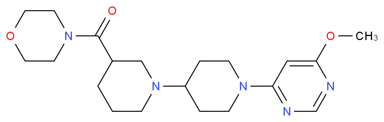 1'-(6-methoxypyrimidin-4-yl)-3-(morpholin-4-ylcarbonyl)-1,4'-bipiperidine_Molecular_structure_CAS_)