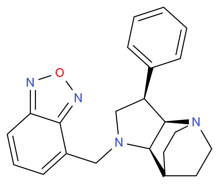 (3R*,3aR*,7aR*)-1-(2,1,3-benzoxadiazol-4-ylmethyl)-3-phenyloctahydro-4,7-ethanopyrrolo[3,2-b]pyridine_Molecular_structure_CAS_)