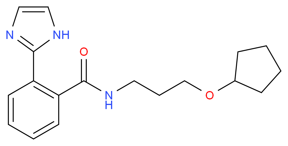 N-[3-(cyclopentyloxy)propyl]-2-(1H-imidazol-2-yl)benzamide_Molecular_structure_CAS_)