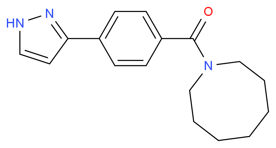 1-[4-(1H-pyrazol-3-yl)benzoyl]azocane_Molecular_structure_CAS_)