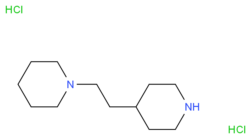 1-[2-(4-Piperidinyl)ethyl]piperidine dihydrochloride_Molecular_structure_CAS_)