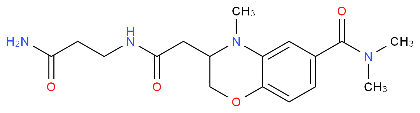 3-{2-[(3-amino-3-oxopropyl)amino]-2-oxoethyl}-N,N,4-trimethyl-3,4-dihydro-2H-1,4-benzoxazine-6-carboxamide_Molecular_structure_CAS_)
