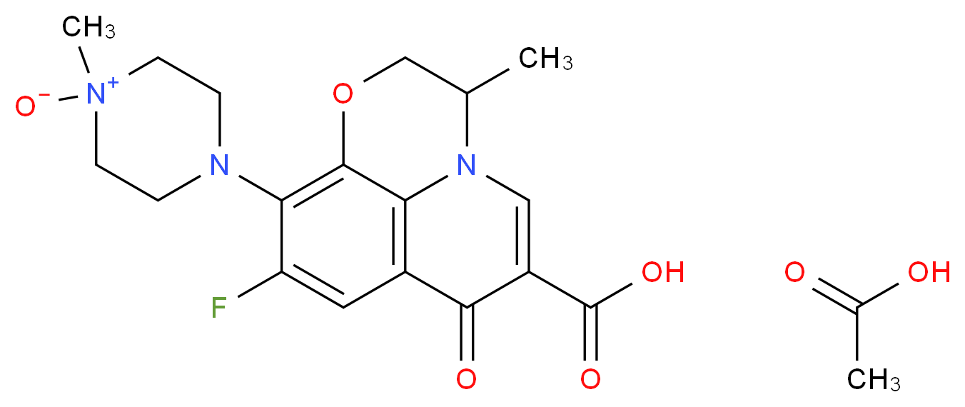 Ofloxacin N-Oxide Acetic Acid Salt (Mixture of Diastereomers)_Molecular_structure_CAS_104721-52-0)