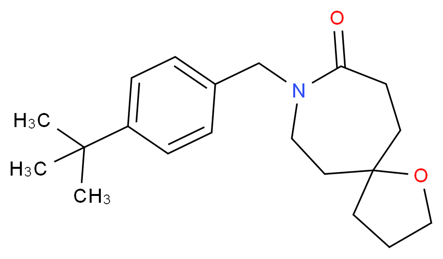 8-(4-tert-butylbenzyl)-1-oxa-8-azaspiro[4.6]undecan-9-one_Molecular_structure_CAS_)