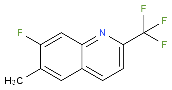 7-Fluoro-6-methyl-2-trifluoromethyl)quinoline 97%_Molecular_structure_CAS_)