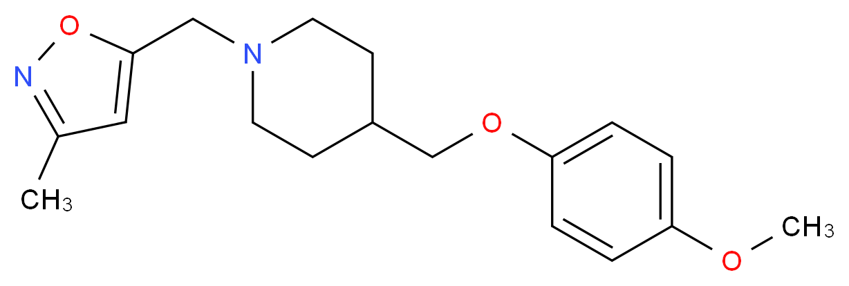 4-[(4-methoxyphenoxy)methyl]-1-[(3-methylisoxazol-5-yl)methyl]piperidine_Molecular_structure_CAS_)