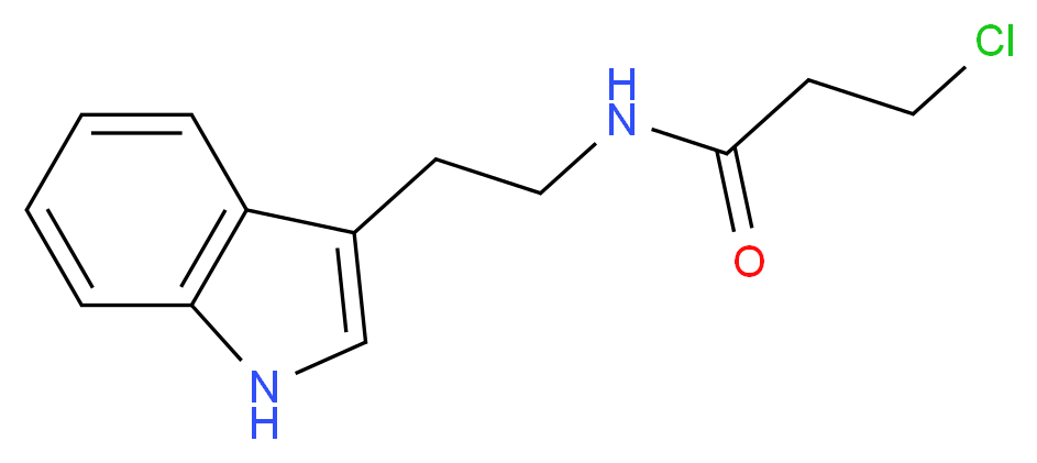 3-chloro-N-[2-(1H-indol-3-yl)ethyl]propanamide_Molecular_structure_CAS_93187-18-9)