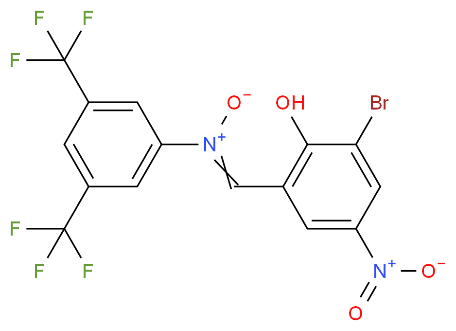 (3-bromo-2-hydroxy-5-nitrobenzylidene)[3,5-di(trifluoromethyl)phenyl]ammoniumolate_Molecular_structure_CAS_)