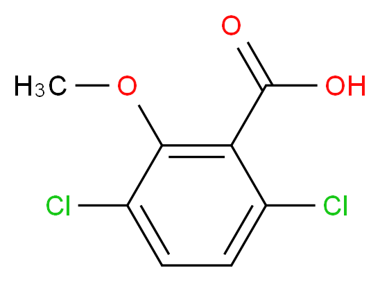3,6-Dichloro-2-methoxybenzoic acid_Molecular_structure_CAS_1918-00-9)