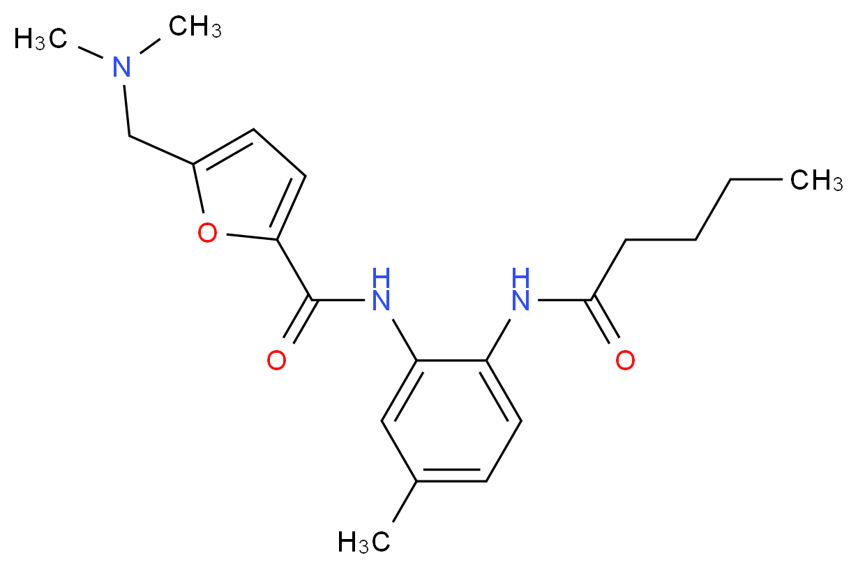 5-[(dimethylamino)methyl]-N-[5-methyl-2-(pentanoylamino)phenyl]-2-furamide_Molecular_structure_CAS_)