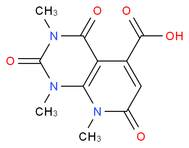 1,3,8-Trimethyl-2,4,7-trioxo-1,2,3,4,7,8-hexahydropyrido[2,3-d]pyrimidine-5-carboxylic acid_Molecular_structure_CAS_)
