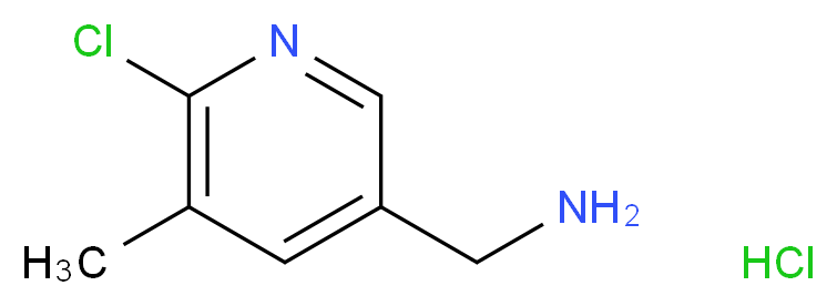 5-(Aminomethyl)-2-chloro-3-methylpyridine hydrochloride_Molecular_structure_CAS_)