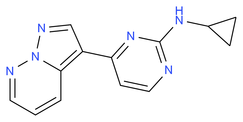 N-cyclopropyl-4-pyrazolo[1,5-b]pyridazin-3-ylpyrimidin-2-amine_Molecular_structure_CAS_)
