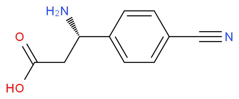 (S)-3-Amino-3-(4-cyanophenyl)propanoic acid_Molecular_structure_CAS_718596-77-1)