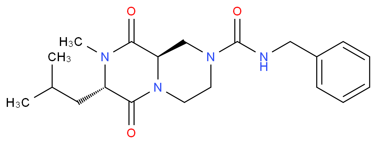 (7S,9aR)-N-benzyl-7-isobutyl-8-methyl-6,9-dioxooctahydro-2H-pyrazino[1,2-a]pyrazine-2-carboxamide_Molecular_structure_CAS_)