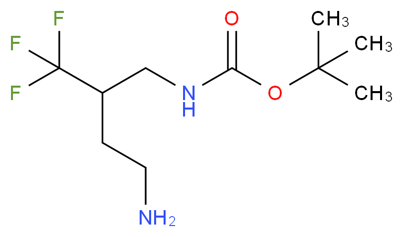 tert-butyl N-[4-amino-2-(trifluoromethyl)butyl]carbamate_Molecular_structure_CAS_)