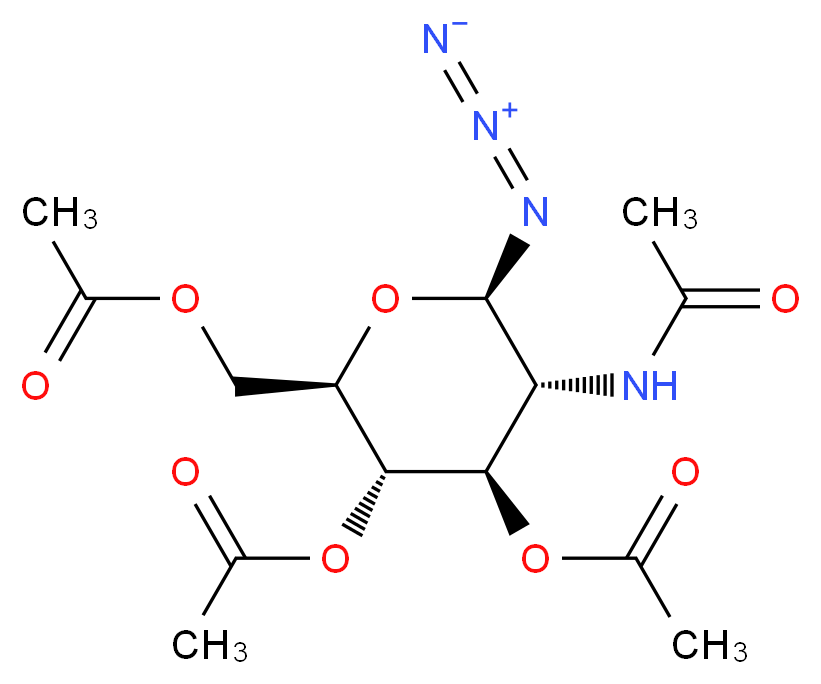 2-Acetamido-2-deoxy-β-D-glucopyranosyl azide 3,4,6-triacetate_Molecular_structure_CAS_6205-69-2)
