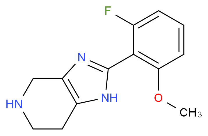2-(2-fluoro-6-methoxyphenyl)-4,5,6,7-tetrahydro-1H-imidazo[4,5-c]pyridine_Molecular_structure_CAS_)