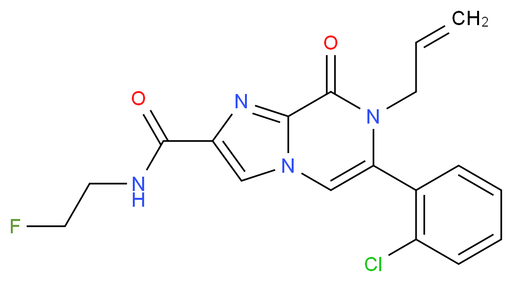 7-allyl-6-(2-chlorophenyl)-N-(2-fluoroethyl)-8-oxo-7,8-dihydroimidazo[1,2-a]pyrazine-2-carboxamide_Molecular_structure_CAS_)