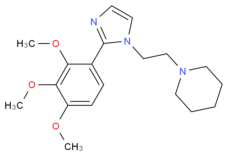 1-{2-[2-(2,3,4-trimethoxyphenyl)-1H-imidazol-1-yl]ethyl}piperidine_Molecular_structure_CAS_)
