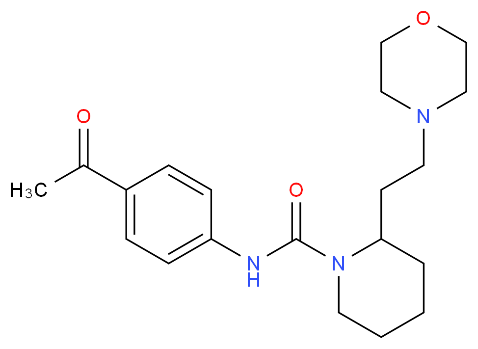 N-(4-acetylphenyl)-2-[2-(4-morpholinyl)ethyl]-1-piperidinecarboxamide_Molecular_structure_CAS_)