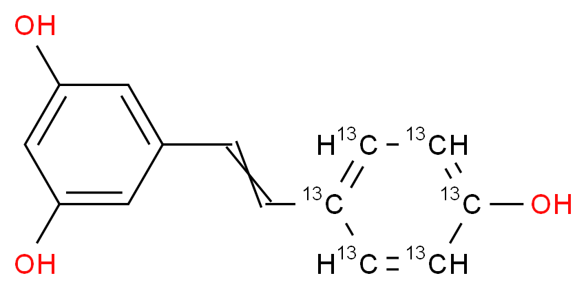 Resveratrol-(4-hydroxyphenyl-13C6)_Molecular_structure_CAS_1185247-70-4)