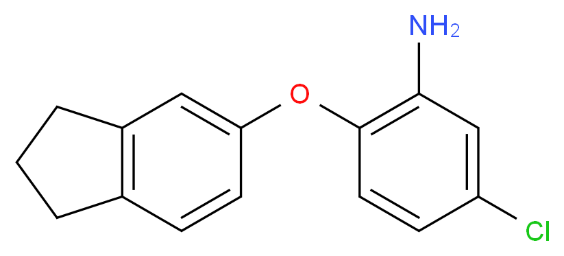 5-Chloro-2-(2,3-dihydro-1H-inden-5-yloxy)aniline_Molecular_structure_CAS_)
